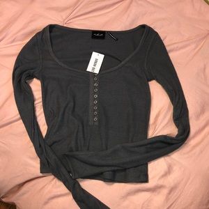 Never worn Gray Urban Outfitters top